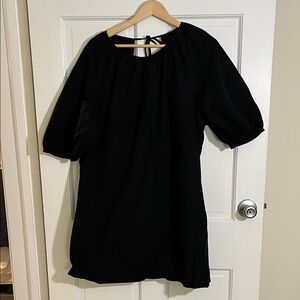 Black Puff Sleeve Dress mini